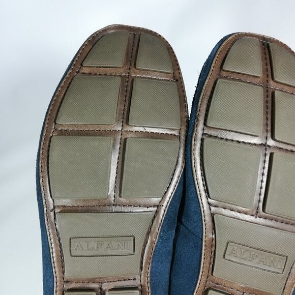 Alfani Blue Leather Driving Moccasins Size 7 - Picture 16 of 16